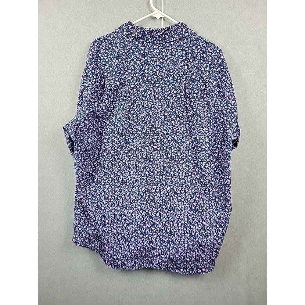 Fairlane & Sons 100% Cotton Blue Tiny Floral Long Sleeve Button Up Shirt Mens XL - Picture 6 of 12